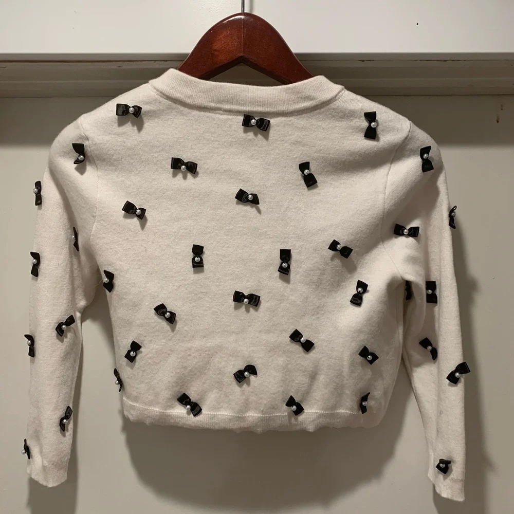 Alice and Olivia Daroda Bow Cardigan - SP - Picture 2 of 5